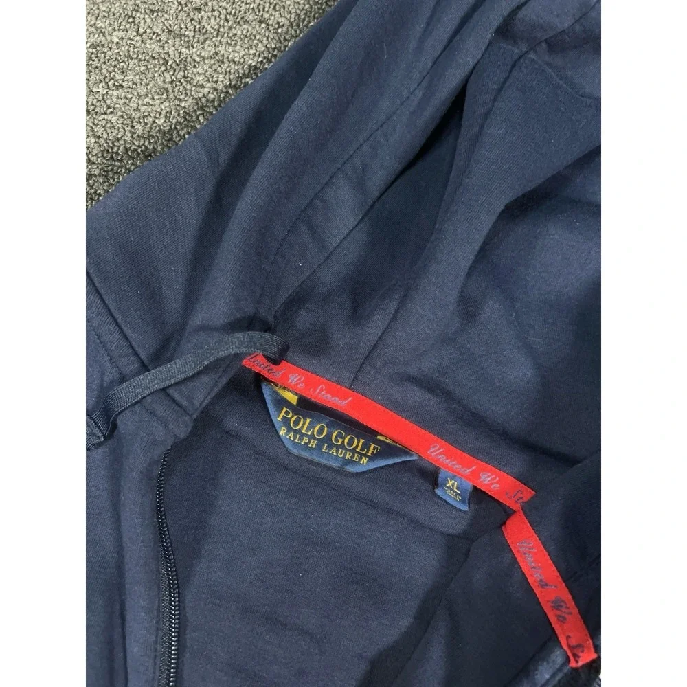 Polo Ralph Lauren Ryder Cup Full Zip Hoodie Men XL Blue Flag United We Stand